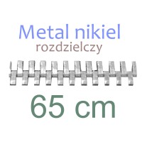 MENR  65cm zamek metal. NIKIEL rozdz.    WYBÓR KOLORÓW